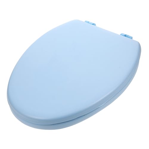 Homoyoyo Weicher Dicker Schaumstoff Wc Sitz Elongated Toilettensitz mit Komfortabler Polsterung Einfache Reinigung Abnehmbar für Zuhause Badezimmer Weicher Toilettensitz für Verbesserten von Homoyoyo