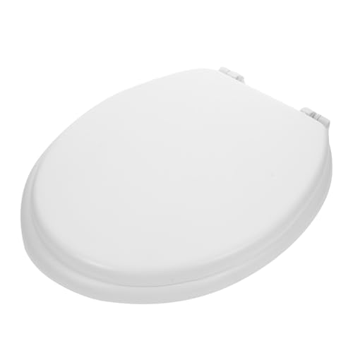 Homoyoyo Weicher Dicker Toilettensitz aus Schaumstoff Verstärkte Haltbarkeit Runder Ersatz toilettensitz für Badezimmer Bequemer Wc sitz mit Vintage Design für Ältere Menschen von Homoyoyo