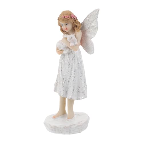 Homoyoyo Weihnachtliche Engel Gartenfigur Robustem Harz Dekorative Fee mit Kaninchen Wetterfeste Grabstatue für Außenbereich Friedhofs und Wegdeko Vielseitig für Rasen und Terrasse Homoyoyo Weihnachtliche Engel Gartenfigur Robustem Harz Dekorative Fee mit Kaninchen Wetterfeste Grabstatue für Außenbereich Friedhofs und Wegdeko Vielseitig für Rasen und Terrasse von Homoyoyo