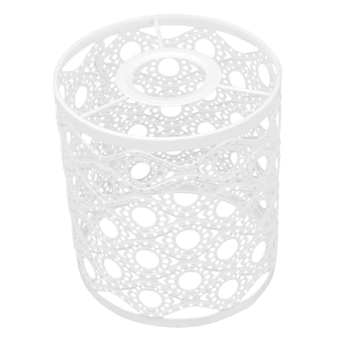 Homoyoyo Weißer Lampenschirm Langlebigem Schmiedeeisen Dekorativer Lampenüberzug mit Schlichtem Design Vielseitig Einsetzbar für Tisch Decken und Pendelleuchten im Wohn und Homoyoyo Weißer Lampenschirm Langlebigem Schmiedeeisen Dekorativer Lampenüberzug mit Schlichtem Design Vielseitig Einsetzbar für Tisch Decken und Pendelleuchten im Wohn und von Homoyoyo