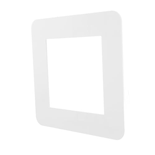 Homoyoyo Weißer Lichtschalter Rahmen Abdeckung Moderne Wandplatte Robuste Schutzabdeckung für Steckdosen und Schalter Dekorativ Stilvoll für Innenräume von Homoyoyo