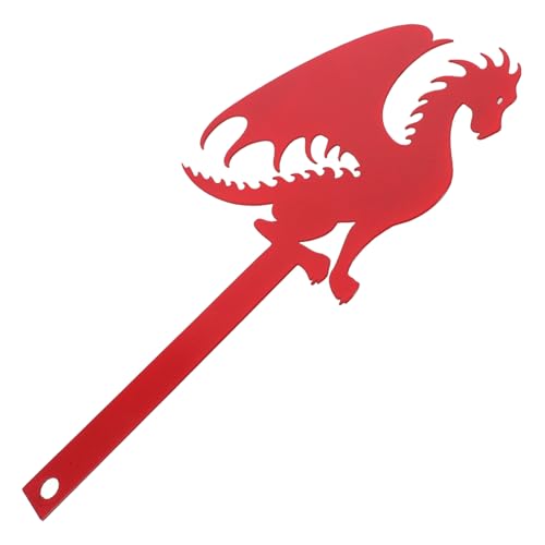 Homoyoyo Wetterfeste Metall drachen briefkastenflagge Dekorativer Eisen briefkastenaufsatz Vielseitig als Gartenstecker und Postkasten deko Kunstvolles Geschenk für Stilvolle Außenbereiche von Homoyoyo