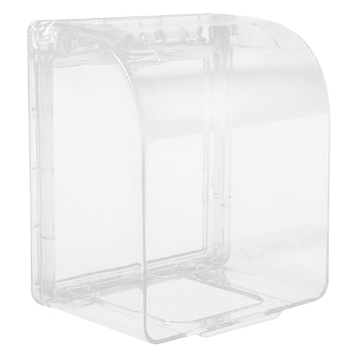Homoyoyo Wetterfeste Steckdosenabdeckung Transparente Schutzbox Für Außensteckdosen Effektiver Spritzschutz Für Badezimmer Und Außenbereiche Hochwertige Langlebige Elektrobox Aus von Homoyoyo