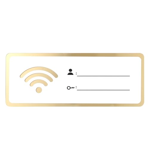 Homoyoyo Die WiFi Sign The Office Ornaments White Decor Office Decor WiFi Wandschilder WiFi Schild Für Gäste Hotelkonto Passwort WiFi Schild Netzabdeckung Schild Drahtloses Netzwerk von Homoyoyo