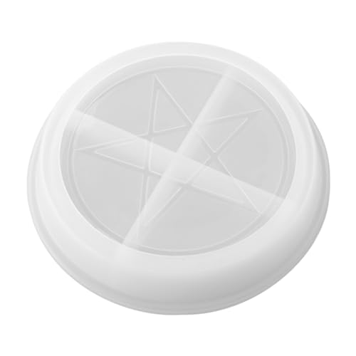 Homoyoyo Wiederverwendbare Silikonform für DIY Gießharz Mond Stern Tablett mit Runder Fünf Eck Form Flexible und Langlebige Resin Platte Leicht zu Reinigen für Bastel und Dekorprojekte Homoyoyo Wiederverwendbare Silikonform für DIY Gießharz Mond Stern Tablett mit Runder Fünf Eck Form Flexible und Langlebige Resin Platte Leicht zu Reinigen für Bastel und Dekorprojekte von Homoyoyo