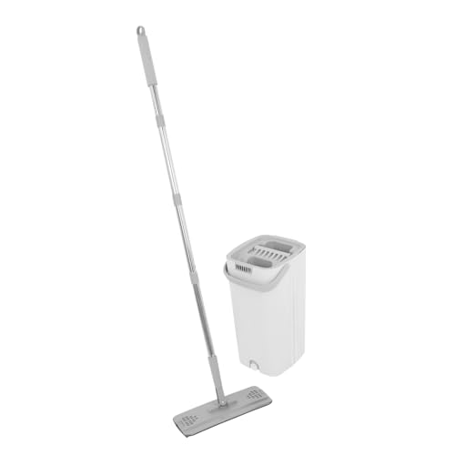 Homoyoyo Wischmopp Mit Eimer Wischmopp Flachbodenwischer Wandwischer Putzeimer Wischeimer Fensterwischer Bodenwischer Flachwischsystem Boden Wandwischer Fensterwischer Weiß Pp von Homoyoyo