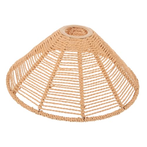 Homoyoyo Woven Deckenlampenschirm Ersatz Lampenschirm für Pendelleuchte Wohnzimmer Restaurant Hotel Kreativer Lampenschirm mit Stabilem Geflecht und Klassischem Design von Homoyoyo