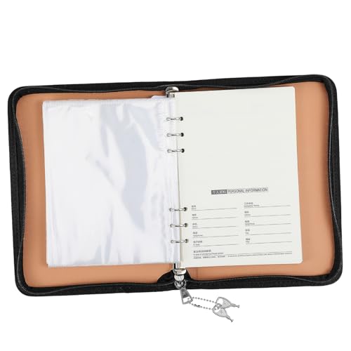 Homoyoyo Zip Pouch Eleganter Minimalistischer Business-organizer mit Flexiblem Einlegeblatt-design Leicht und Kompakt für Büro Schule und Unterwegs Funktionaler Ordner mit Reißverschluss von Homoyoyo