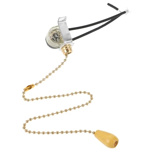 Homoyoyo Zugschalter für Decken Wandleuchte Goldfarbener Lampen zugkettenschalter Ersatz für Badezimmer und Innenbereich Einfache Installation Langlebig und Sicher Homoyoyo Zugschalter für Decken Wandleuchte Goldfarbener Lampen zugkettenschalter Ersatz für Badezimmer und Innenbereich Einfache Installation Langlebig und Sicher von Homoyoyo