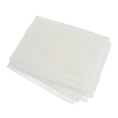 Homoyoyo gewebte Bodenmatte Verriegelungshaken-Kits Teppich Haken Teppichtufting Handwerk Gobelin DIY Mesh Rasthakenmasche Teppich Making -Kit Teppich-Tufting-Zubehör Plastik Weiß von Homoyoyo