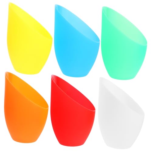 Homoyoyo 6Stücke Teiliges Kleine Lampenschirme Bunte Kunststoff-lampenschirme für Pendelleuchten Tischlampen und Stehlampen Calla-design Ømm Öffnung Rot Orange Gelb Blau Grün und von Homoyoyo