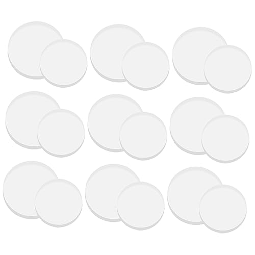 Homoyoyo rutschfeste Glasabstandshalter 20 Stück Durchsichtige Saugnapf Unterlegscheiben Dämpferpolster Für Glastische 20mm Und 25mm Durchmesser Für Holz Und Glasoberflächen von Homoyoyo