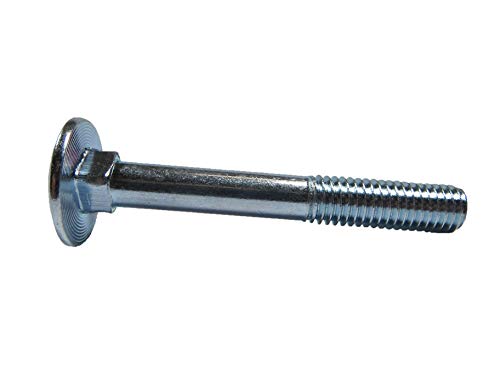 DIN 603 Schlossschrauben galv. verzinkt mit Muttern M6 x 70 mm (50) Stück von Homry