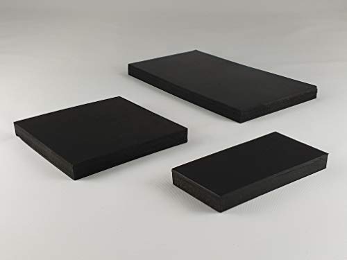 Gummimatte Gummiplatte 80x100mm / 10mm Stärke Antivibrationsmatte für z.B. Waschmaschine / Hochleistungsmixer von Homry