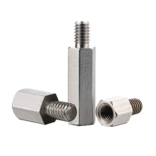 M2-M6 Edelstahl 304 Hex Female Standoff Pillar Stud Vorstand Hexagon-Computer Pcb Motherboard Distanzbolzen M5 (Gewinde 8mm), 10mm (5 Stück) von Homry