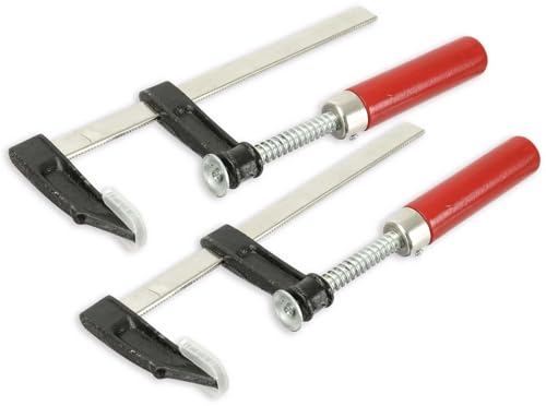 Masterproof Schraubzwingensatz 2er Set 300mm, Silber von Homry