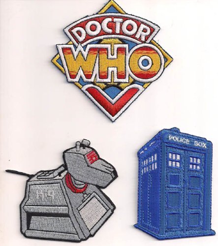 Patch Set of 3 Die-Cut DOCTOR WHO TV Series 3 Patches by Patches von Homry