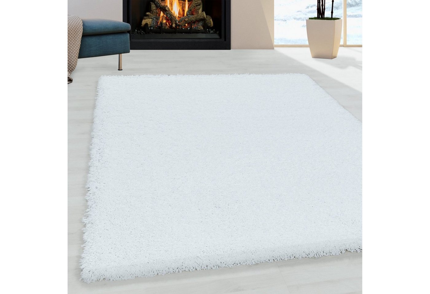 Hochflor-Teppich, Homtex, 60 x 110 cm, Wunderschöne Shaggy Hochflor Langflor 30 mm Shaggy Teppich von Homtex