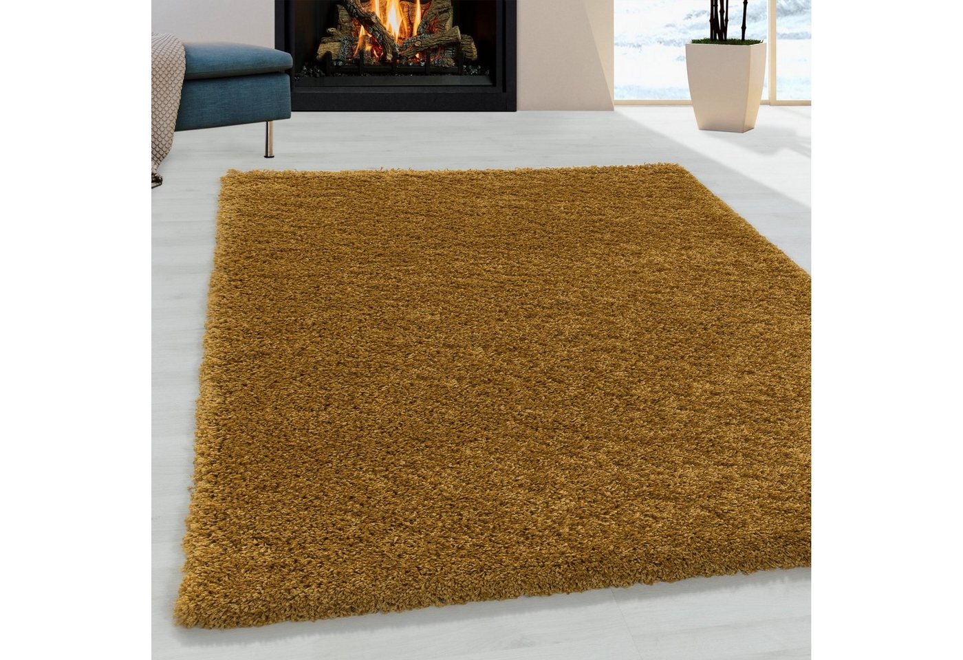 Hochflor-Teppich, Homtex, 60 x 110 cm, Wunderschöne Shaggy Hochflor Langflor 30 mm Shaggy Teppich von Homtex