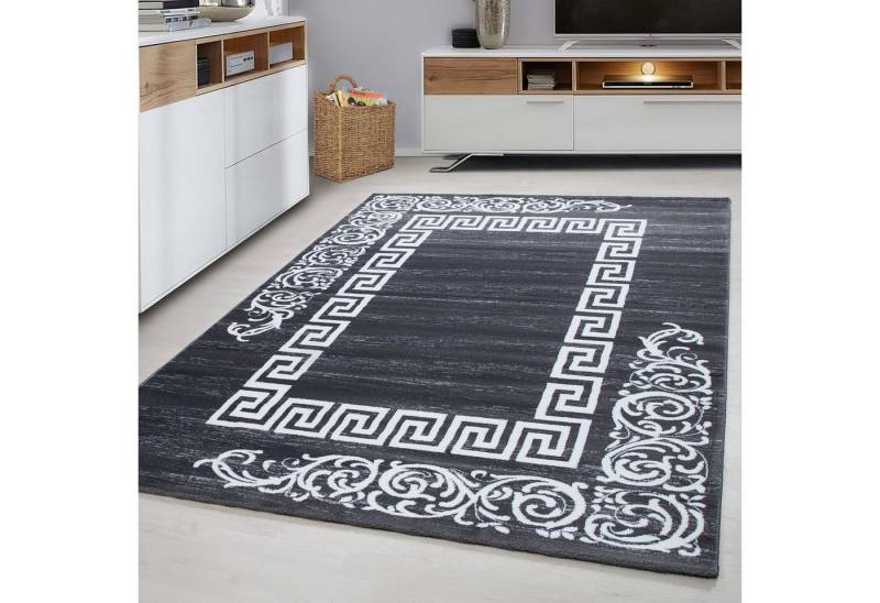 Homtex Teppich, 80 x 150 cm, Modern Designer Kurzflor Teppich mit Ornament Mäander Design von Homtex