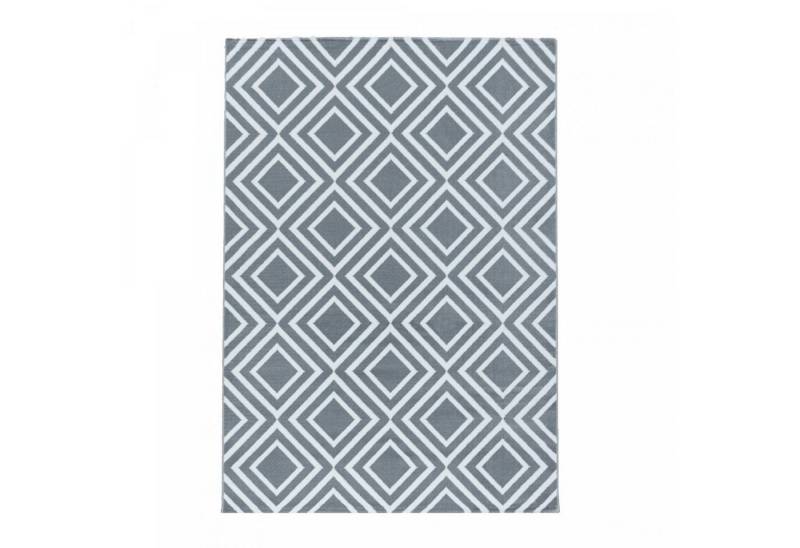 Homtex Teppich, 80 x 250 cm, Moderner Kurzflor-Teppich im Rauten-Design – Pflegeleicht von Homtex