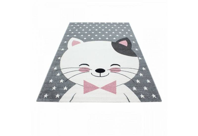 Homtex Kinderteppich, 80 x 150 cm, Süßer Kinderteppich, niedlichem Katzenmuster, Rechteckig oder Runder von Homtex