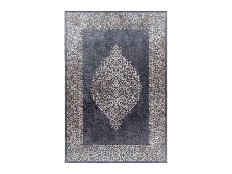 Homtex Orientteppich, 80x250 cm, Antirutsch Vintage waschbarer teppich, Patchwork Mehrfarbig von Homtex