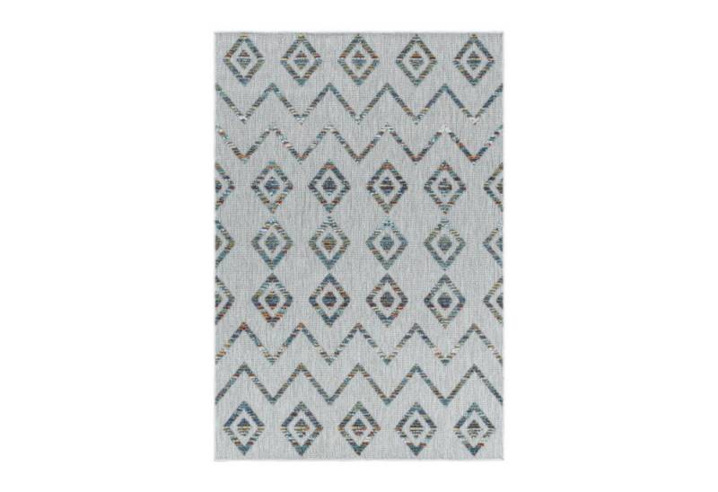 Homtex Outdoorteppich, 80 x 250 cm, Indoor Outdoor Teppich Balkon Teppich Wasserfest Bordüre, Höhe 7 mm von Homtex