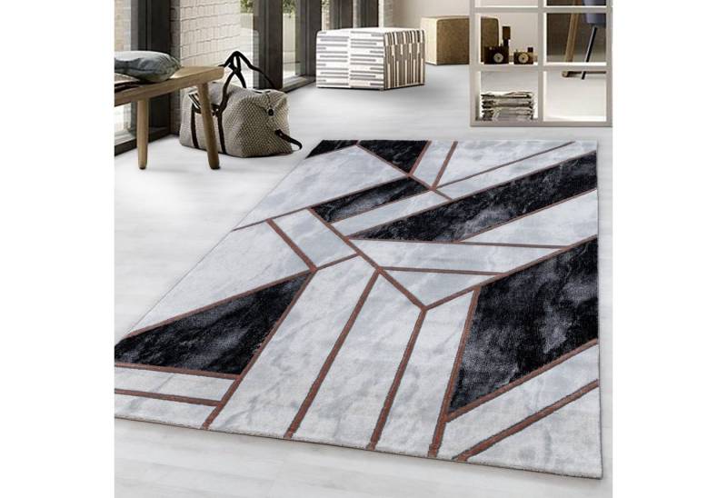 Teppich, Homtex, 80 x 150 cm, Designer Kurzflor Teppiche Weich Modern, Marmor Optik Kurzflor 12 mm von Homtex