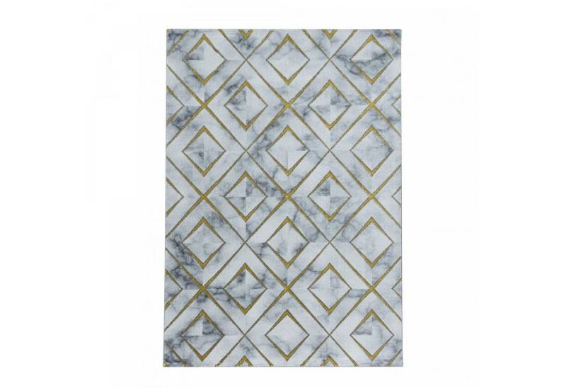 Homtex Teppich, 120 x 170 cm, Modern Designer Teppich, Kurzflor Rauten - Marmor Optik, Rechteckig von Homtex