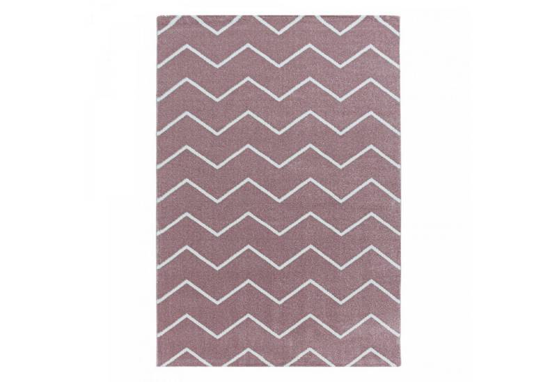 Homtex Teppich, 80 x 250 cm, Stilvoller Designer Teppich: Modernes Kurzflor-Zick-Zack Design von Homtex