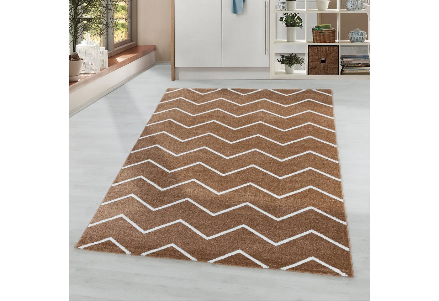 Teppich, Homtex, 80 x 150 cm, Kurzflor Teppiche, Moderner Einfarbig Teppich, rechteckig, 11 mm von Homtex