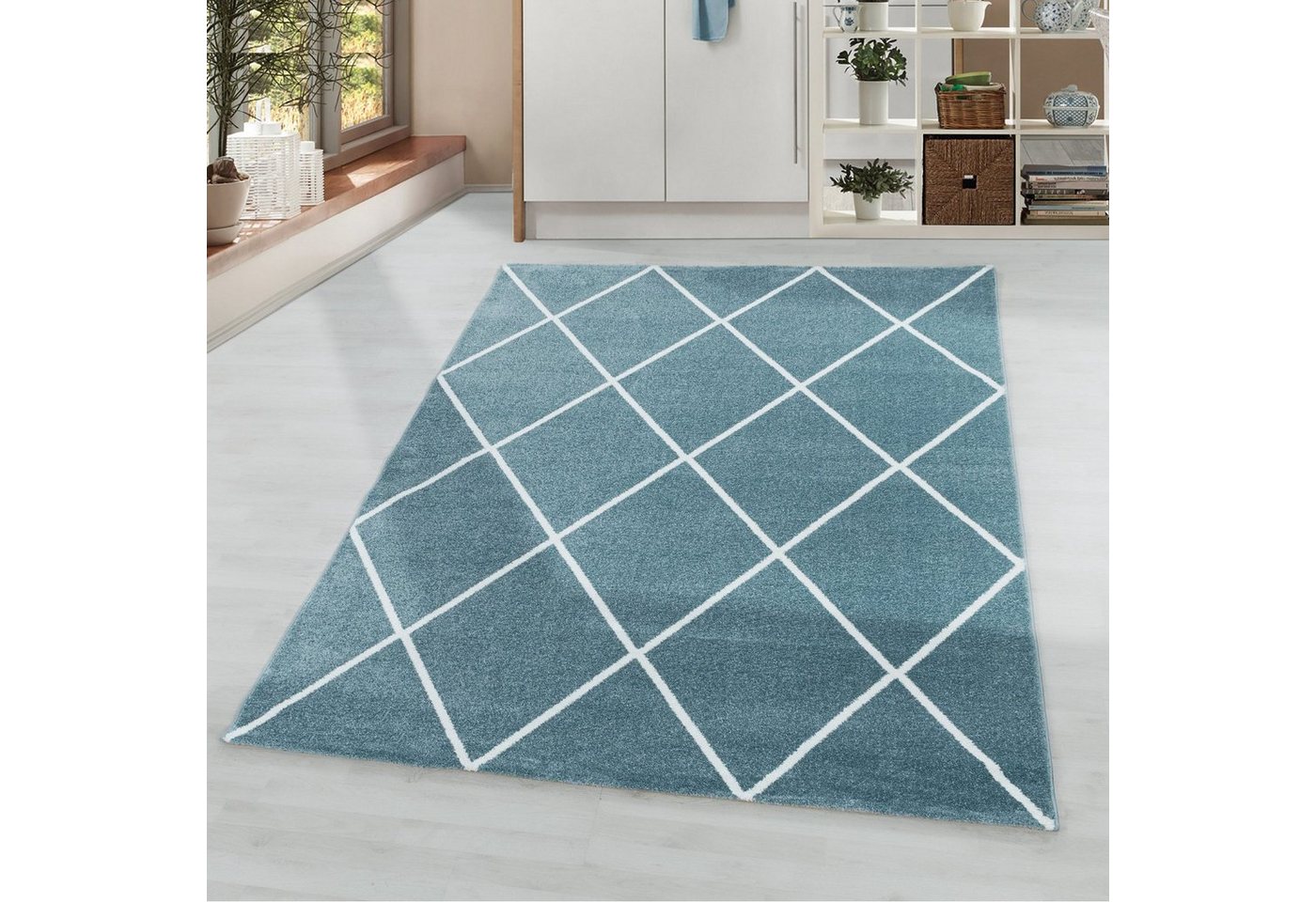 Teppich, Homtex, 80 x 150 cm, Kurzflor Teppiche, Moderner Einfarbig Teppich, rechteckig, Höhe 11 mm von Homtex