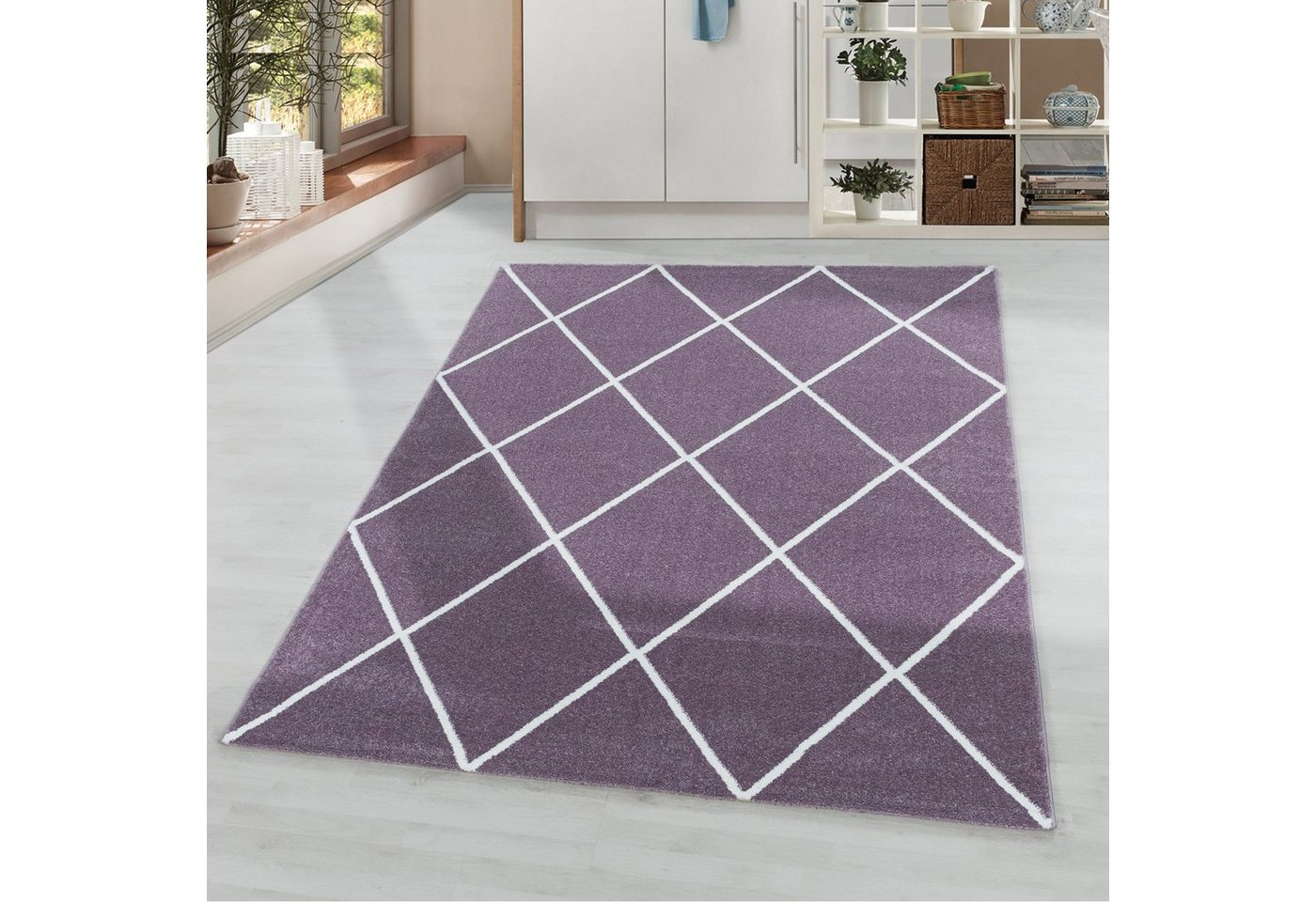 Teppich, Homtex, 80 x 150 cm, Kurzflor Teppiche, Moderner Einfarbig Teppich, rechteckig, Höhe 11 mm von Homtex