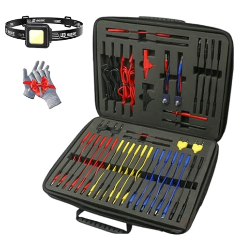 Aeswave Prüfleitungssatz, Aeswave Utest Advanced Terminal Testing Kit, Kfz-schaltkreis-multimeter-prüfleitungen, Kabelverbinder, Power Back Probe-relais-kabelverbinder-kits mit Krokodilklemmen Aeswave Prüfleitungssatz, Aeswave Utest Advanced Terminal Testing Kit, Kfz-schaltkreis-multimeter-prüfleitungen, Kabelverbinder, Power Back Probe-relais-kabelverbinder-kits mit Krokodilklemmen von Homtrator