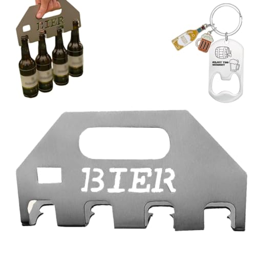 Der Quad-Bieröffner und -träger, Bierflaschenöffner Und -Halter, Öffnet & Trägt 4 Flaschen Gleichzeitig, Edelstahl Flaschenöffner für Partys, Grillen & Oktoberfest, Langlebiges Partyzubehör Geschenk Der Quad-Bieröffner und -träger, Bierflaschenöffner Und -Halter, Öffnet & Trägt 4 Flaschen Gleichzeitig, Edelstahl Flaschenöffner für Partys, Grillen & Oktoberfest, Langlebiges Partyzubehör Geschenk von Homtrator