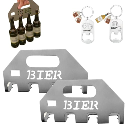 Der Quad-Bieröffner und -träger, Bierflaschenöffner Und -Halter, Öffnet & Trägt 4 Flaschen Gleichzeitig, Edelstahl Flaschenöffner für Partys, Grillen & Oktoberfest, Langlebiges Partyzubehör Geschenk Der Quad-Bieröffner und -träger, Bierflaschenöffner Und -Halter, Öffnet & Trägt 4 Flaschen Gleichzeitig, Edelstahl Flaschenöffner für Partys, Grillen & Oktoberfest, Langlebiges Partyzubehör Geschenk von Homtrator