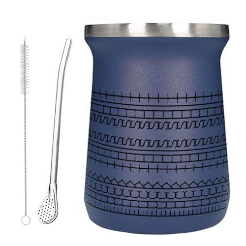 Fuck This Shit Kaffeetasse, Yerba Mate Tasse mit versteckter Botschaft, Lustiges Geschenk für Kaffeeliebhaber aus Keramik, Neuheit Kreativität Humor Trinktasse für Erwachsene mit Strohlöffel Freunde von Homtrator