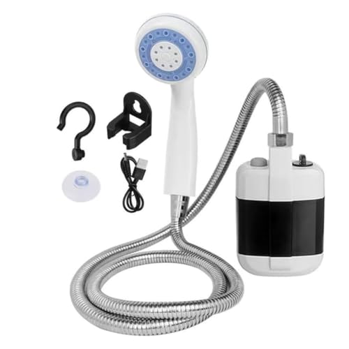 Homtrator Camping-Duschpumpe – Wiederaufladbarer Duschkopf-Sprüher for Den Außenbereich, Tragbarer Duschschlauch-Sprüher Ohne Netzanschluss, Eimer-Duschkopf Mit Pumpe, Mehrere Sprühmodi Homtrator Camping-Duschpumpe – Wiederaufladbarer Duschkopf-Sprüher for Den Außenbereich, Tragbarer Duschschlauch-Sprüher Ohne Netzanschluss, Eimer-Duschkopf Mit Pumpe, Mehrere Sprühmodi von Homtrator