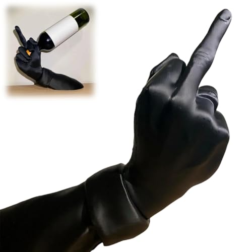 Homtrator Einzigartiges Weinregal Mit Mittelfinger, Flaschenhalter Mit Handgeste, Modernes Künstlerisches Wohndekor for Die Hausbar, Lustiger Weinständer for Die Hausbar-Dekoration, Modernes Geschenk Homtrator Einzigartiges Weinregal Mit Mittelfinger, Flaschenhalter Mit Handgeste, Modernes Künstlerisches Wohndekor for Die Hausbar, Lustiger Weinständer for Die Hausbar-Dekoration, Modernes Geschenk von Homtrator