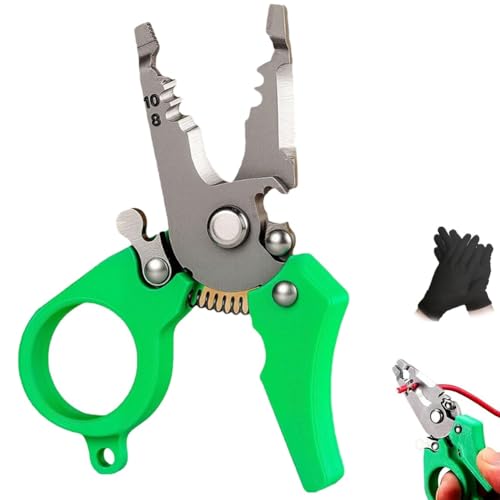 Mini-Multifunktionswerkzeug-Abisolierzange, Tragbarer 6-in-1-Drahtschneider, Crimpzange Und Kabelabisolierer, 2025 Neues Upgrade 12-in-1-Multifunktionswerkzeug, Kompaktes(1PC) von Homtrator