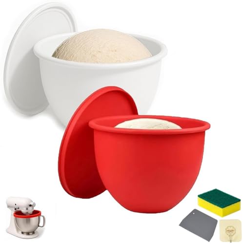 Silikoneinsätze Für 5-Qt-Mixer Mit Kippbarem Kopf, Silikon-Küchenschüsseleinsätze Für Kitchenaid-Mixer, Ersatzzubehöraufsätze Für Die Küche Für Backen Und Kochen(2PCS-1) von Homtrator