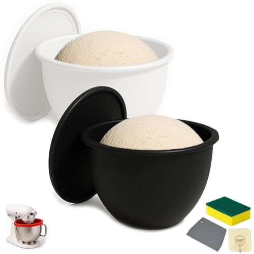 Silikoneinsätze Für 5-Qt-Mixer Mit Kippbarem Kopf, Silikon-Küchenschüsseleinsätze Für Kitchenaid-Mixer, Ersatzzubehöraufsätze Für Die Küche Für Backen Und Kochen(2PCS-2) von Homtrator