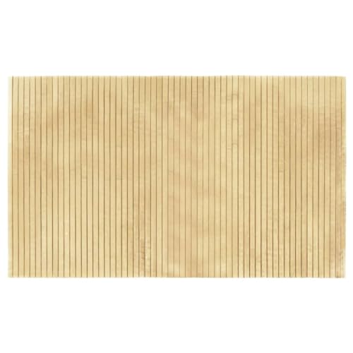 Homvdxl 100x60cm Läufer Teppich Bambus Area Rug Bodenteppich Natur Bambus Anti-Rutsch Bodenteppich Indoor für Badezimmer Küche Wohnzimmer Beige Homvdxl 100x60cm Läufer Teppich Bambus Area Rug Bodenteppich Natur Bambus Anti-Rutsch Bodenteppich Indoor für Badezimmer Küche Wohnzimmer Beige von Homvdxl