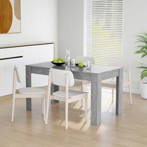 Homvdxl 140x74cm Esstisch für 4-6 Personen, Rechteckiger Esszimmertisch Küche Esstisch Holzoptik für Wohnzimmer Küche Esszimmer, Rustikales Grau Homvdxl 140x74cm Esstisch für 4-6 Personen, Rechteckiger Esszimmertisch Küche Esstisch Holzoptik für Wohnzimmer Küche Esszimmer, Rustikales Grau von Homvdxl