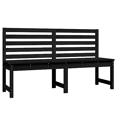 Homvdxl 157cm Gartenbank - Breite Holzbänke für Garten, Terrasse & Terrasse, Outdoor Sitzgelegenheit mit Rückenlehne - 157,5 x 48 x 91,5 cm, Schwarz Homvdxl 157cm Gartenbank - Breite Holzbänke für Garten, Terrasse & Terrasse, Outdoor Sitzgelegenheit mit Rückenlehne - 157,5 x 48 x 91,5 cm, Schwarz von Homvdxl