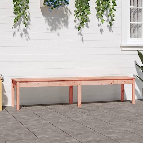 Homvdxl 4-6 Sitzer Breite Gartenbank, 203 x 44 cm, Massivholz, Freizeitstuhl, Gartenmöbel, Parkbank, Liegestuhl, Sitze für Balkon, Terrasse, Hinterhof, Rasen, Dunkelbraun Homvdxl 4-6 Sitzer Breite Gartenbank, 203 x 44 cm, Massivholz, Freizeitstuhl, Gartenmöbel, Parkbank, Liegestuhl, Sitze für Balkon, Terrasse, Hinterhof, Rasen, Dunkelbraun von Homvdxl