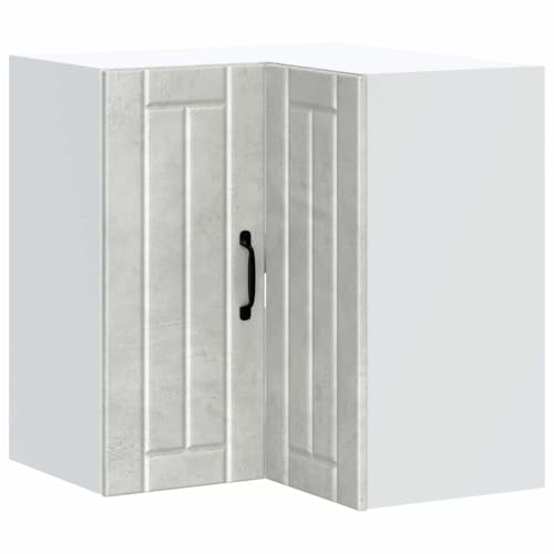 Homvdxl 57 cm Küchenwand Eckschrank mit Türen - Wandecke Eckschrank Modern Aufbewahrungsschrank Grau Homvdxl 57 cm Küchenwand Eckschrank mit Türen - Wandecke Eckschrank Modern Aufbewahrungsschrank Grau von Homvdxl