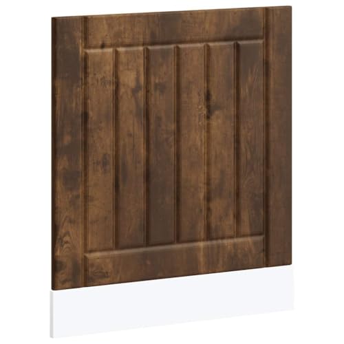 Homvdxl 60 x 67 cm Holzoptik Geschirrspülerabdeckung für Türfront Schützen Küche Geschirrspüler Panel Dekor Kühlschrank Panel Eiche + Rustikal von Homvdxl