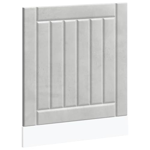 Homvdxl 60x67cm Holzoptik Geschirrspülerabdeckung für Türfront Schützen Küche Geschirrspüler Panel Dekor Kühlschrank Panel Grau von Homvdxl